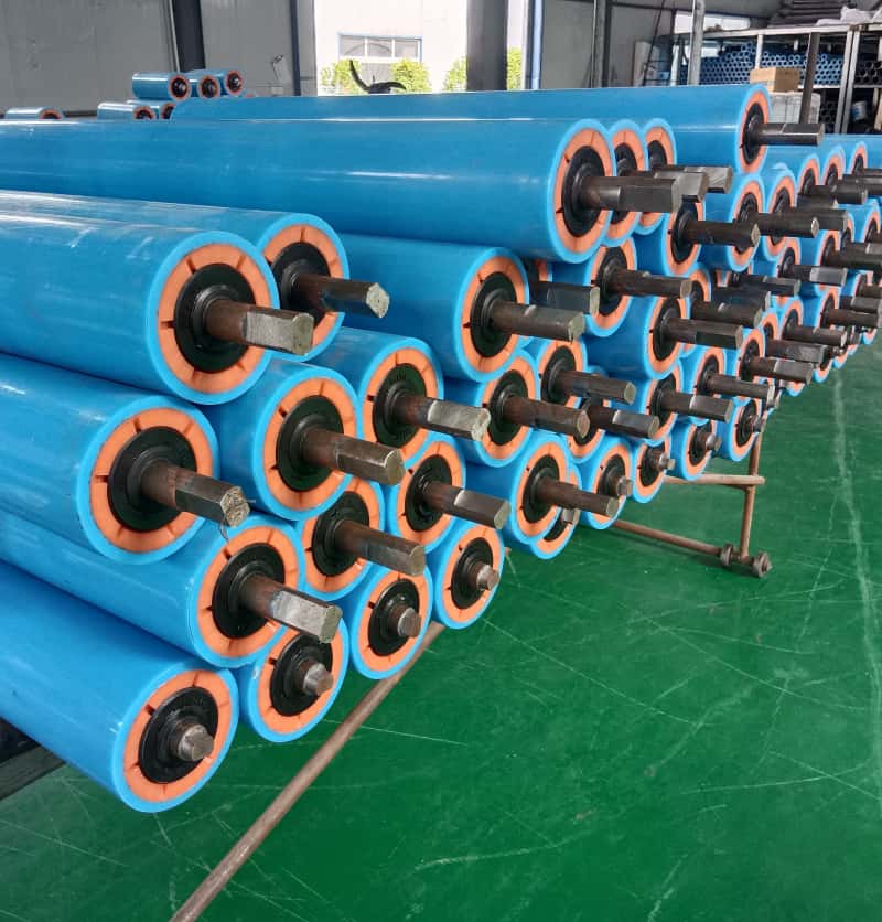 Plast HDPE -transportörsrullar